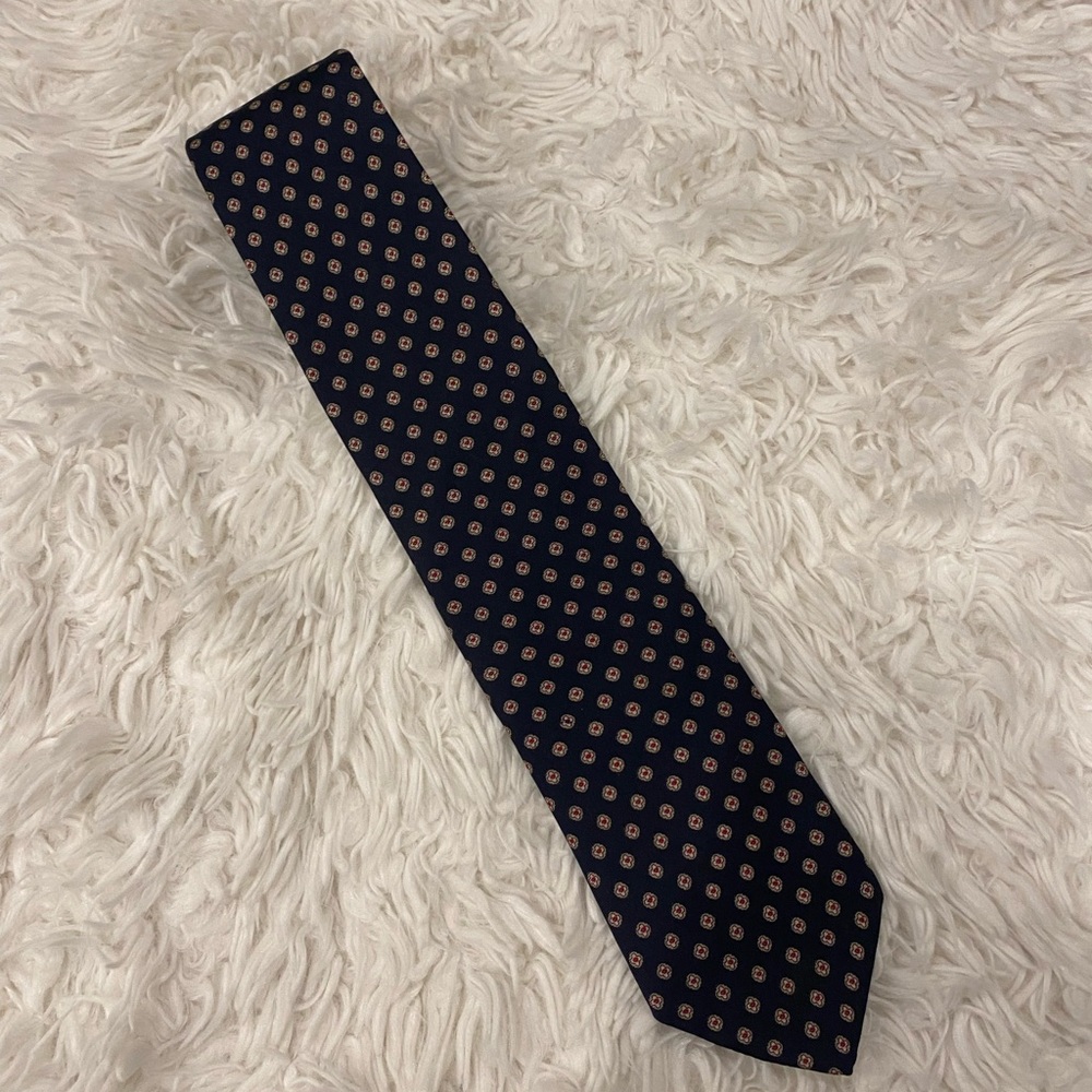 Chaps by Ralph Lauren Navy Print Tie